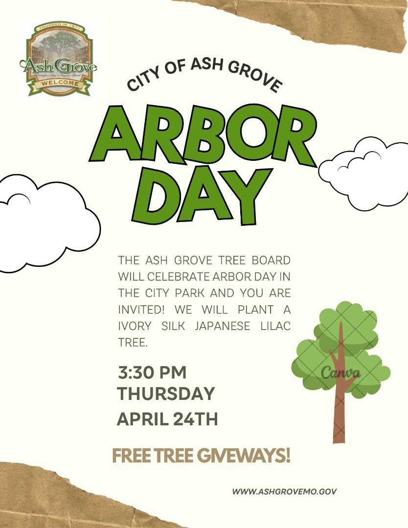 City of Ash Grove - Arbor Day 2025